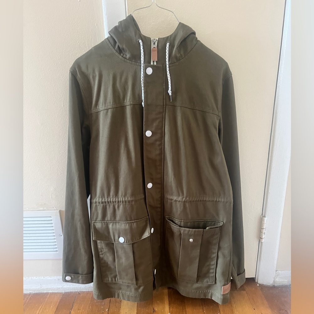 olive green jacket